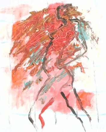 "Nude 3 Backframed" by Elizabeth Parashis, copyright 2008