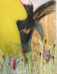 "Untitled, no. 10" (butterfly spirit painting) by Tim Cottengim, copyright 2009