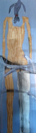 "Untitled, no. 7" oil painting on wood by Tim Cottengim, copyright 2009