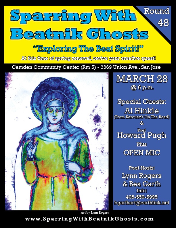 Sparring With Beatnik Ghosts, Round 49; art by Lynn Rogers, copyright 2013