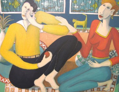 Empathy by Bea Garth copyright 2014 acrylic on canvas painting