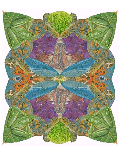 "Natures-Matrix," digital art by Human Distortion, copyright 2017